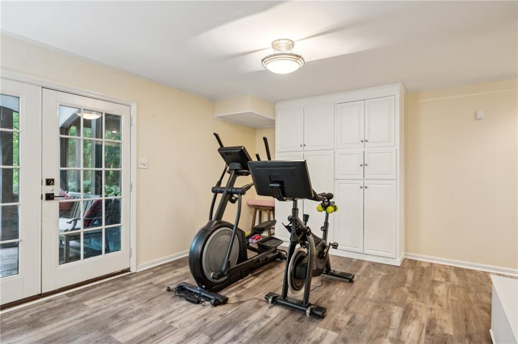 1130 Angelo Court Northeast Atlanta, GA 30319 - Photo 32 of 38 a view of a room with gym equipment