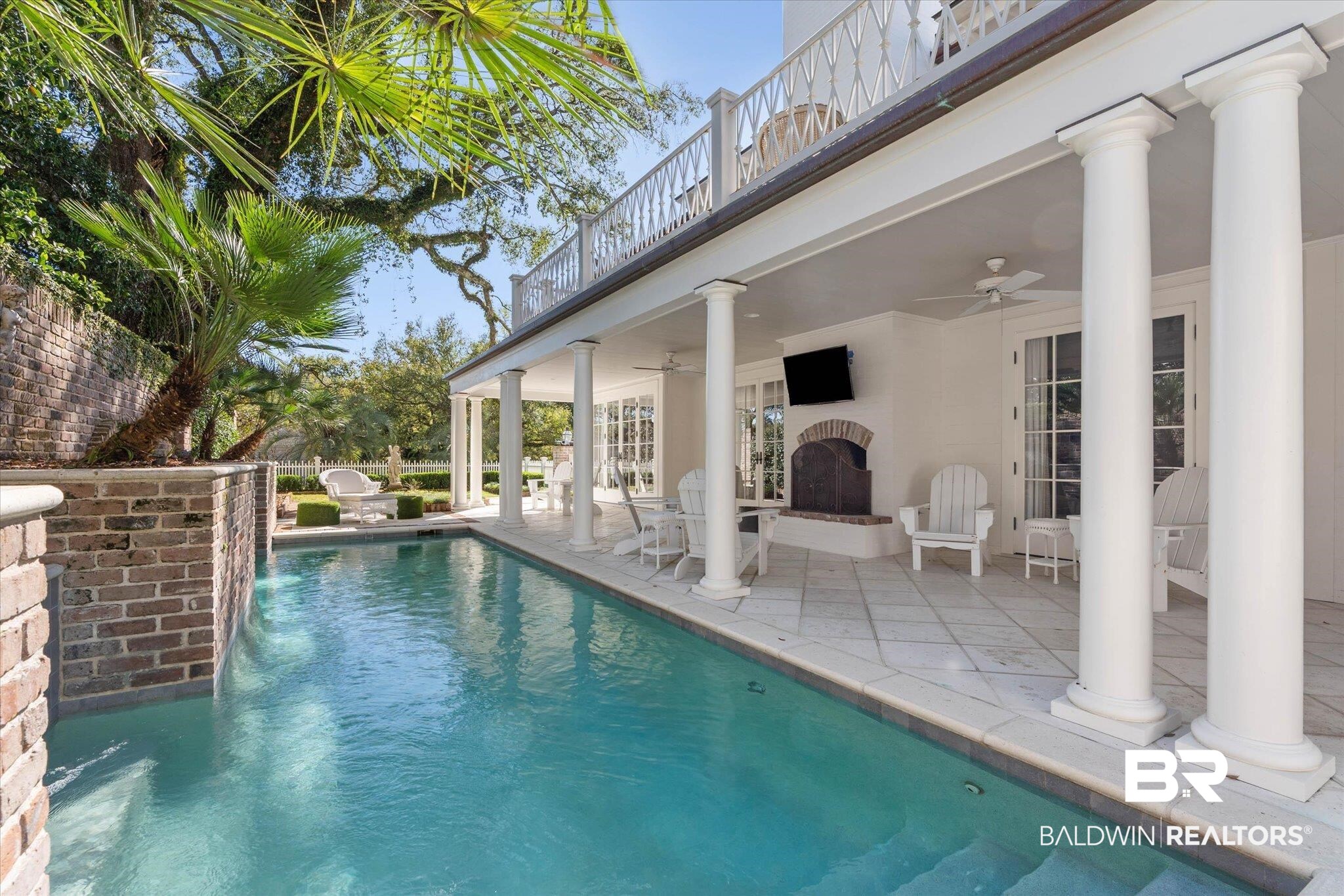 2256 De Leon Avenue Mobile, AL 36607 - Photo 39 of 61 View of pool featuring a balcony and patio surround