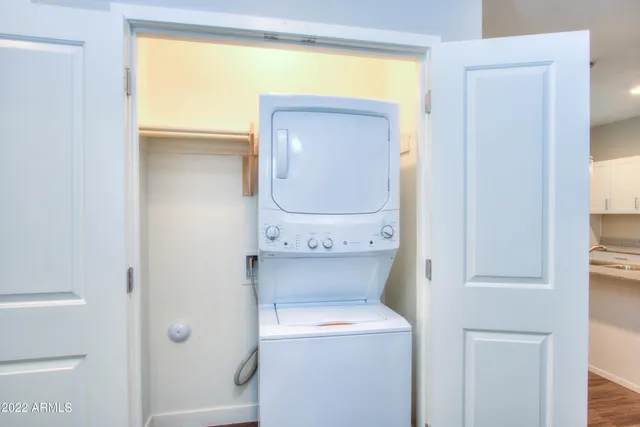 a utility room with a sink