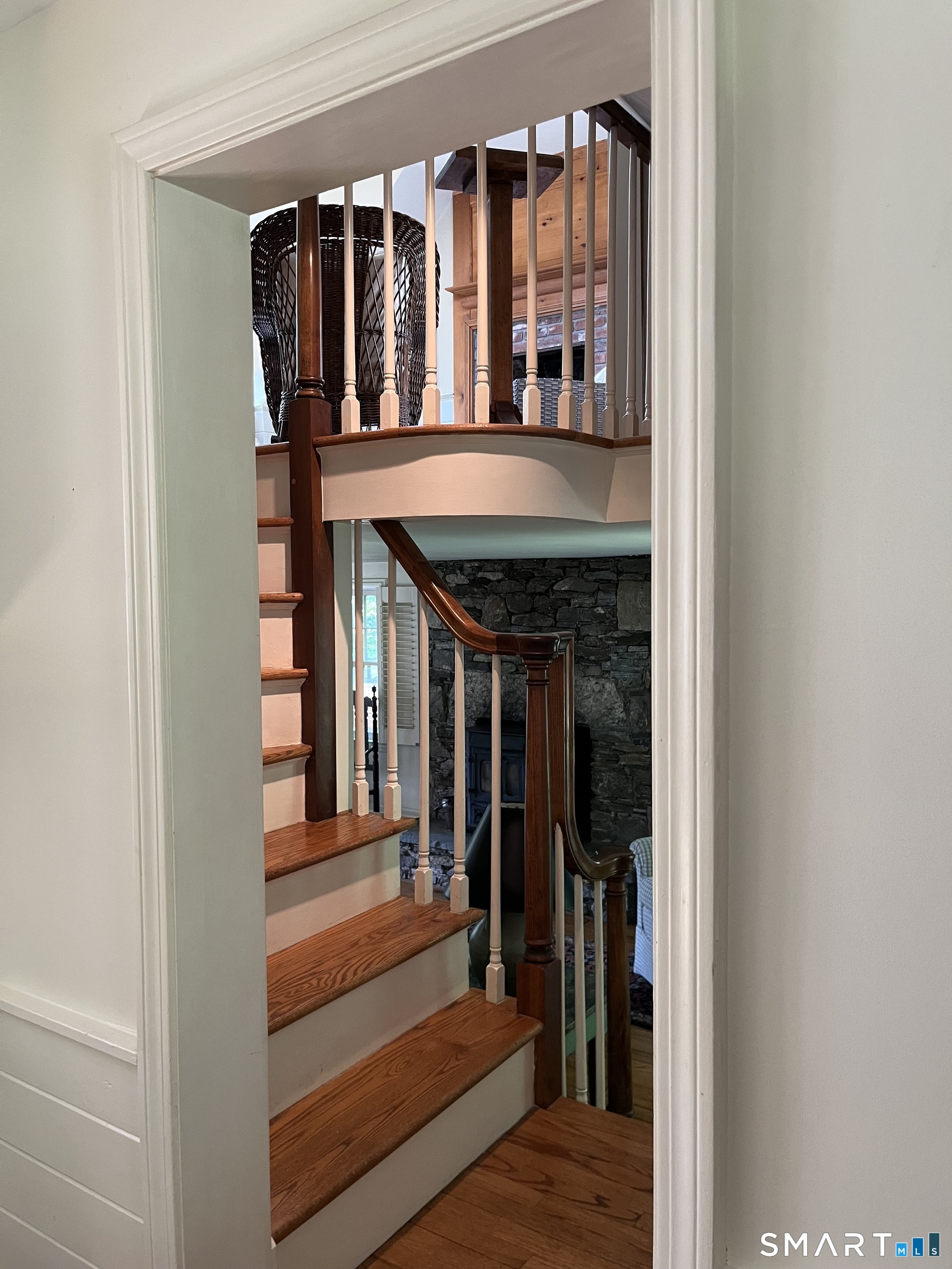 2415 Durham Road Madison, CT 06443 - Photo 37 of 37 Staircase to upstairs Sitting Room