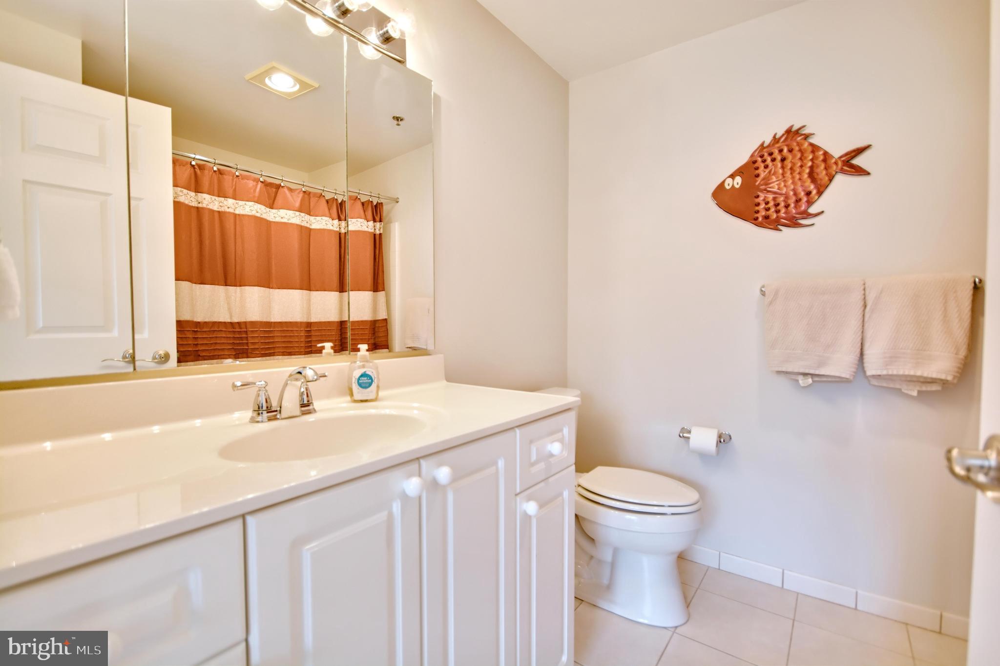 940 Astern Way, Unit 309 Annapolis, MD 21401 - Photo 31 of 52 a bathroom with a sink a toilet and a large mirror