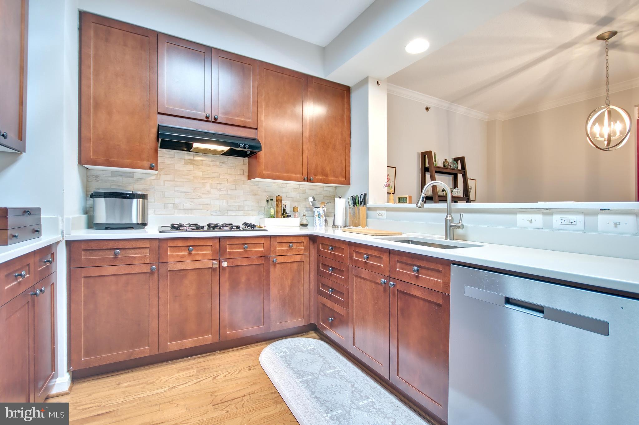 940 Astern Way, Unit 309 Annapolis, MD 21401 - Photo 9 of 52 a kitchen with granite countertop stainless steel appliances wooden cabinets a sink and a window