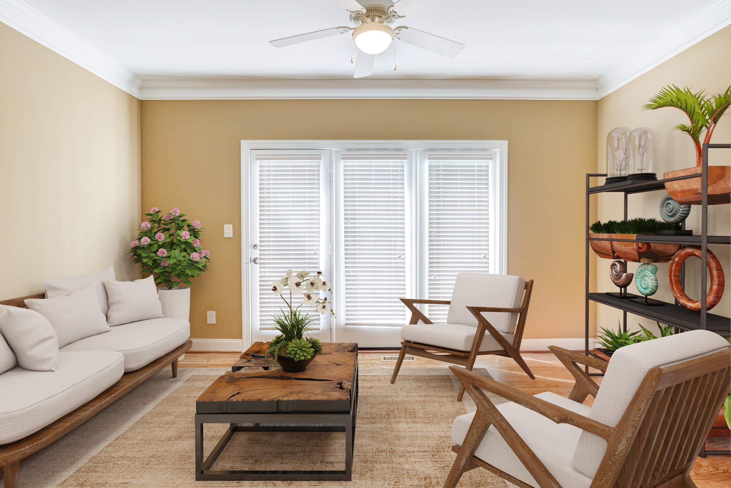 1911 Hornbeck Court Raleigh, NC 27614 - Photo 21 of 47 a living room with furniture and a potted plant