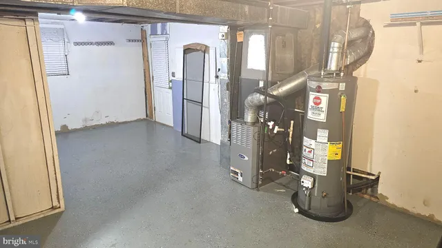 a view of water heater room
