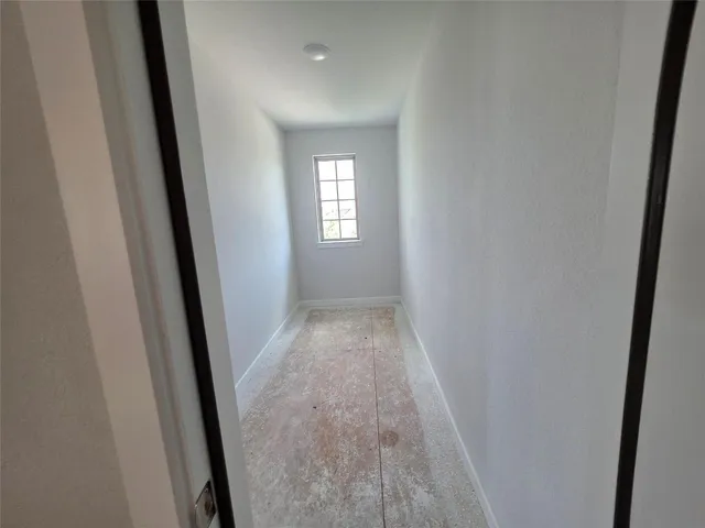 a view of hallway with window