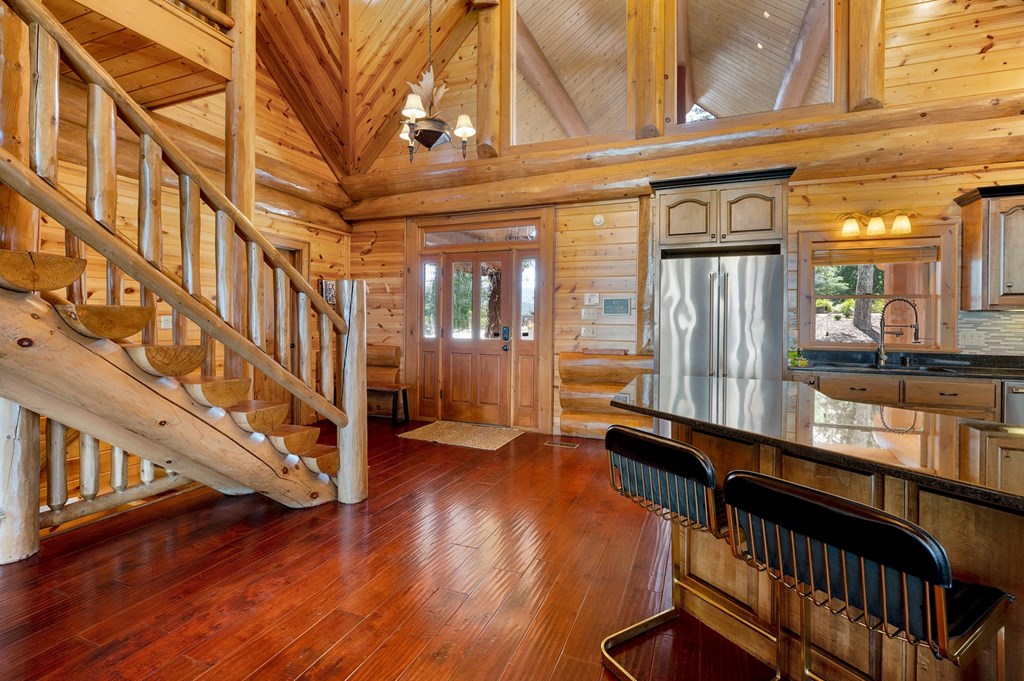 502 Overlook Drive Blue Ridge, GA 30513 - Photo 15 of 53 a view of an entryway with a large door