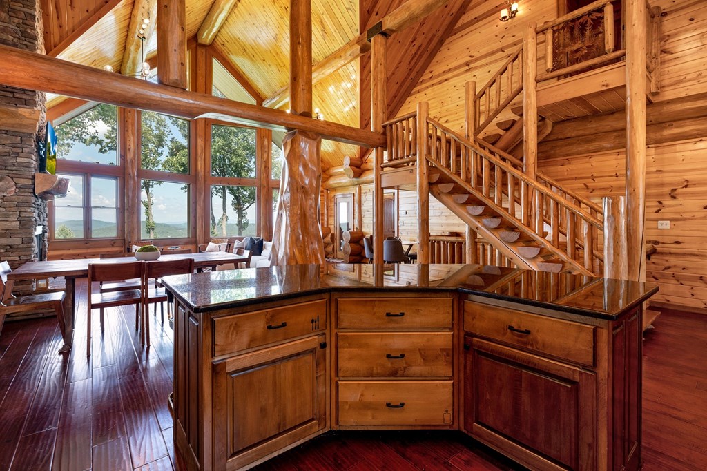 502 Overlook Drive Blue Ridge, GA 30513 - Photo 20 of 53 a kitchen with stainless steel appliances a sink and cabinets