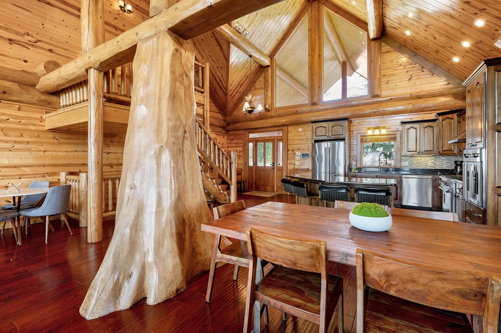 502 Overlook Drive Blue Ridge, GA 30513 - Photo 21 of 53 a dining room with wooden floor