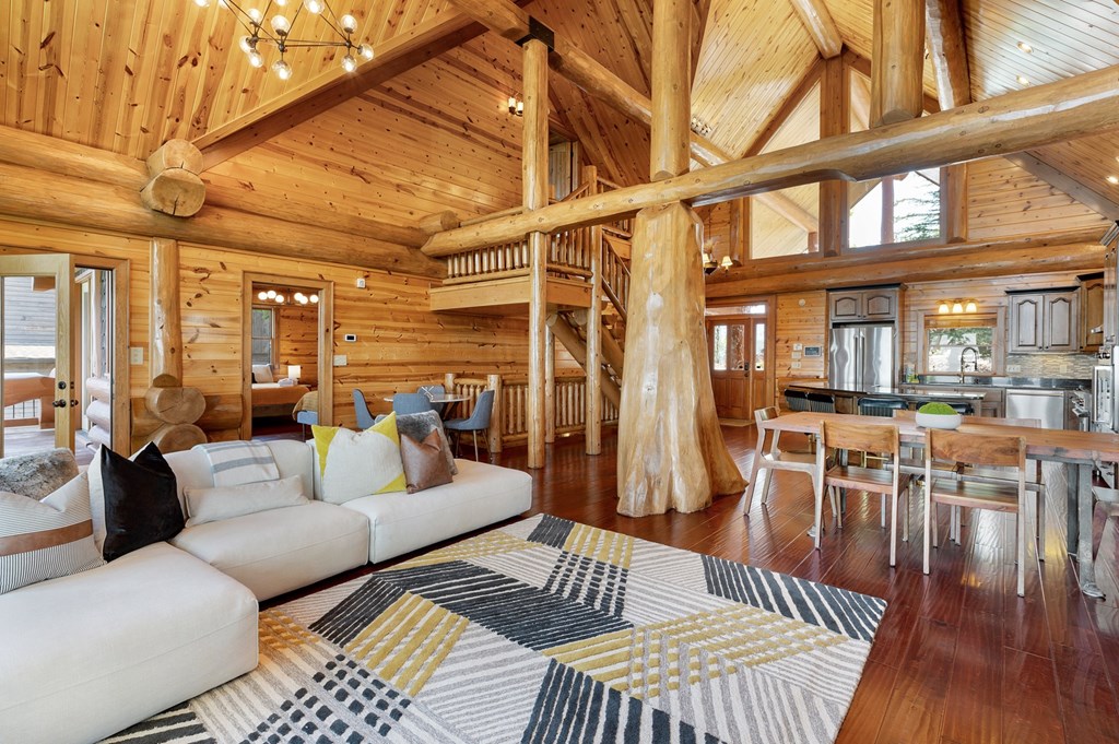 502 Overlook Drive Blue Ridge, GA 30513 - Photo 22 of 53 a living room with furniture and wooden floor