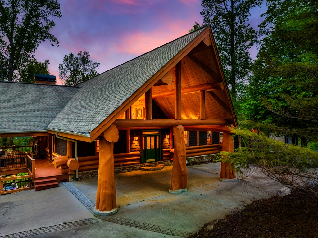 502 Overlook Drive Blue Ridge, GA 30513 - Photo 3 of 53 a front view of a house with garden