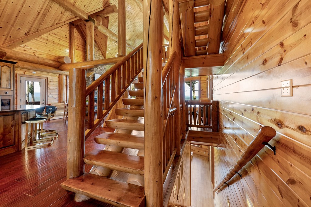 502 Overlook Drive Blue Ridge, GA 30513 - Photo 39 of 53 a view of entryway and hall with wooden floor