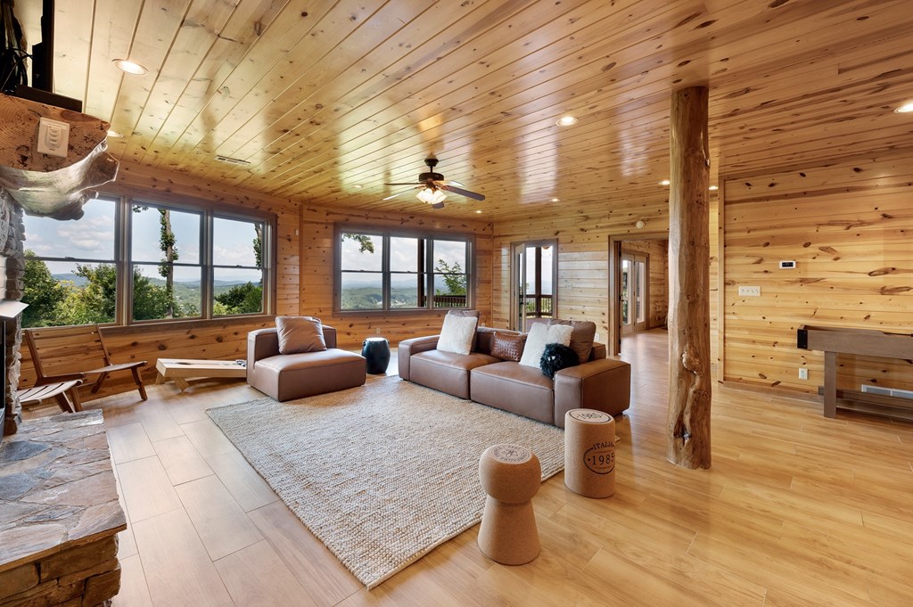 502 Overlook Drive Blue Ridge, GA 30513 - Photo 42 of 53 a living room with furniture and a large window