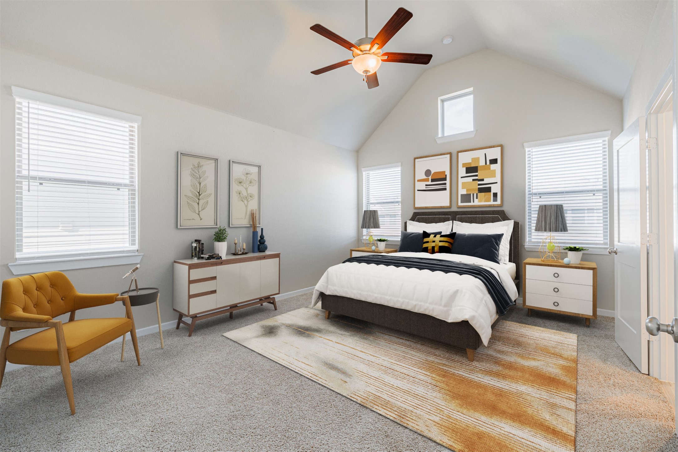 19622 Talley Valley Drive Cypress, TX 77433 - Photo 8 of 18 a bedroom with a bed and a couch