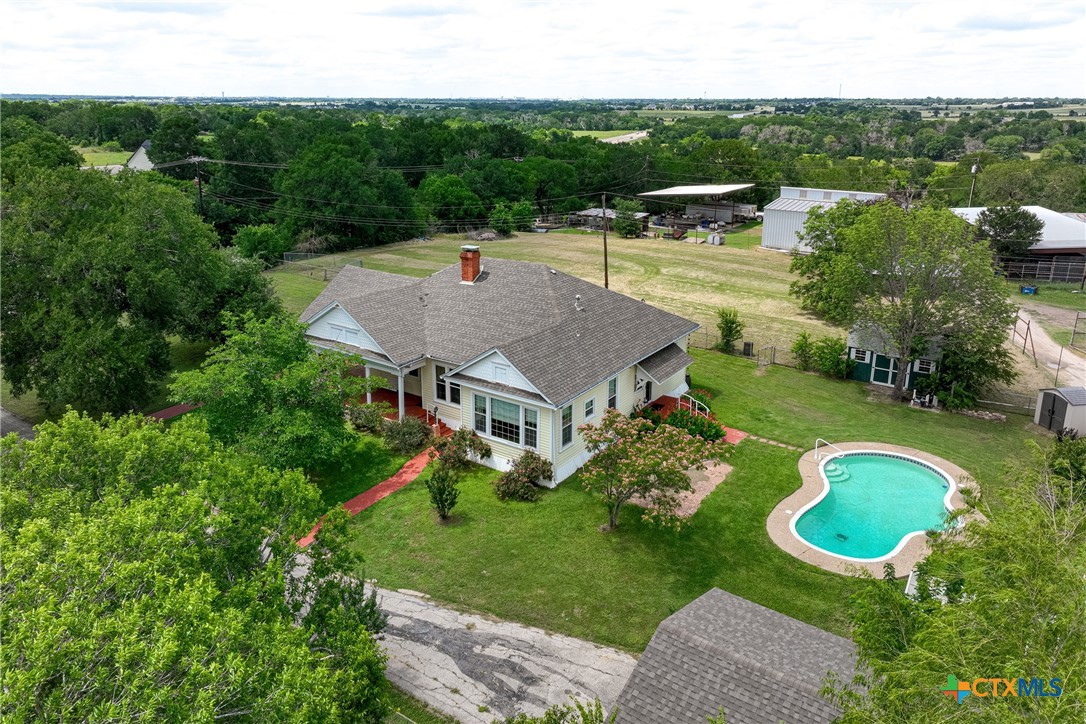2967 South Old Robinson Road Lorena, TX 76655 - Photo 38 of 41 an aerial view of a house with yard swimming pool and outdoor seating