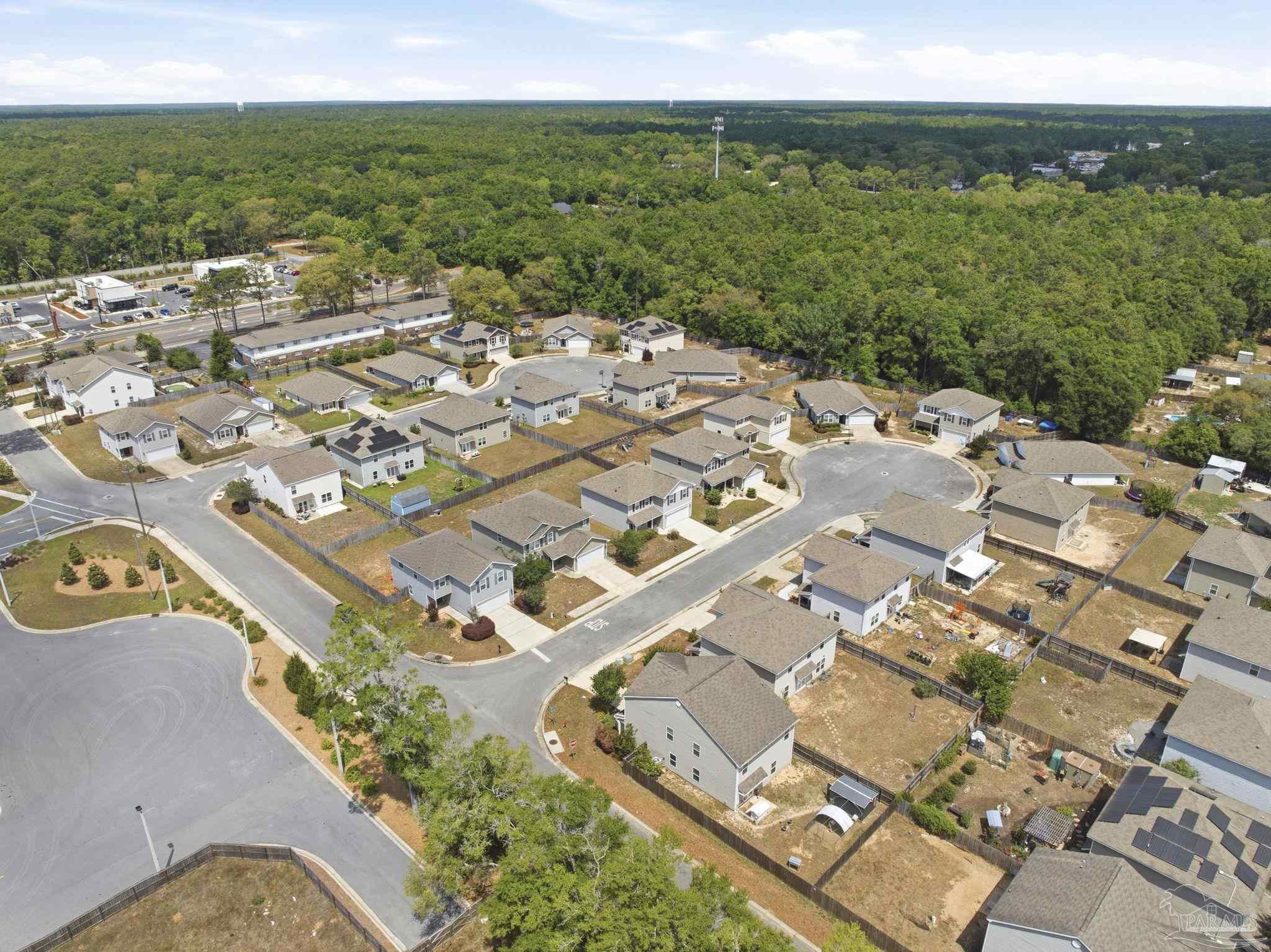 5881 Bay Tree Court Milton, FL 32570 - Photo 41 of 51 an aerial view of a city with ocean view