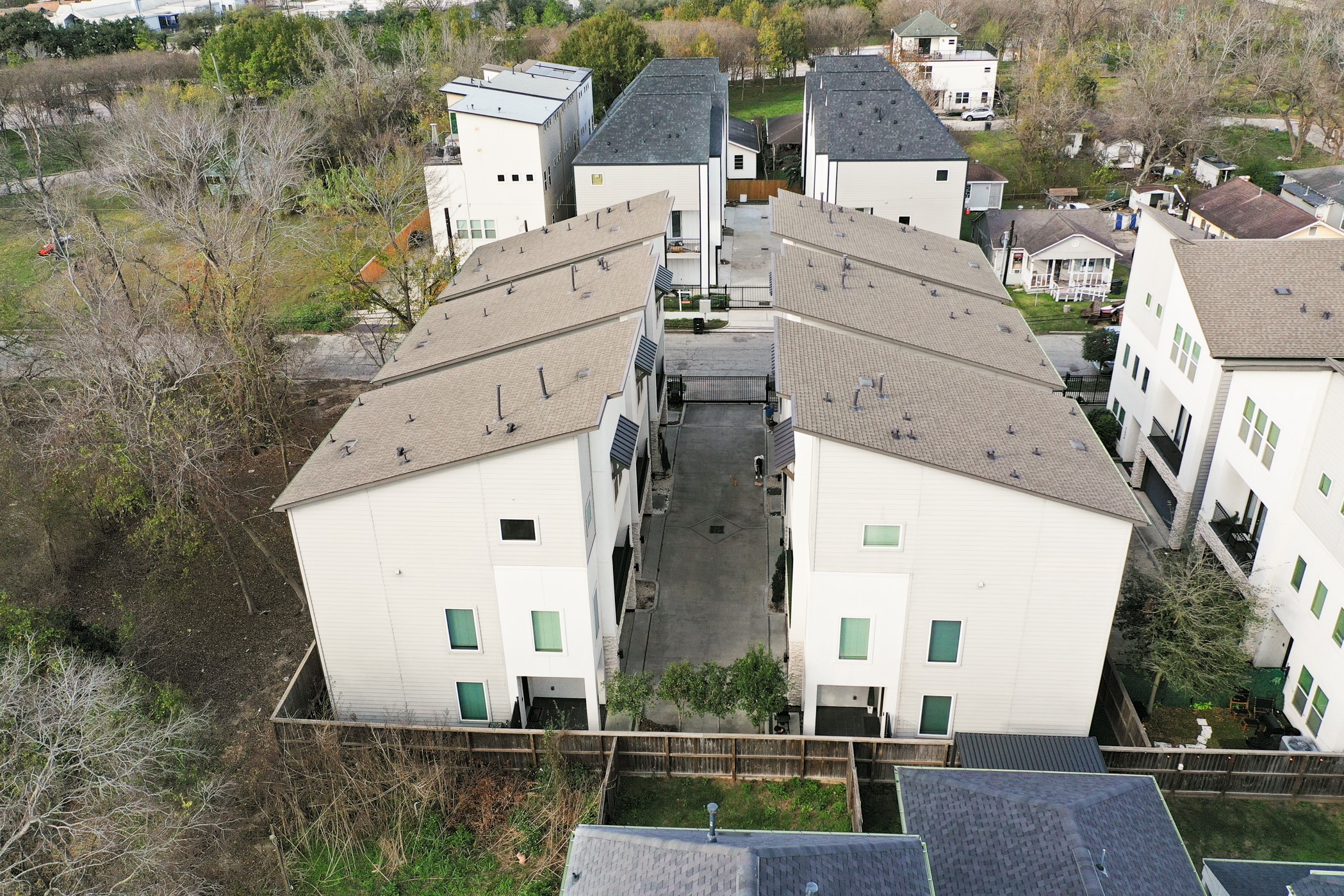 4032 Buck Street, Unit A Houston, TX 77020 - Photo 35 of 39 an aerial view of a house