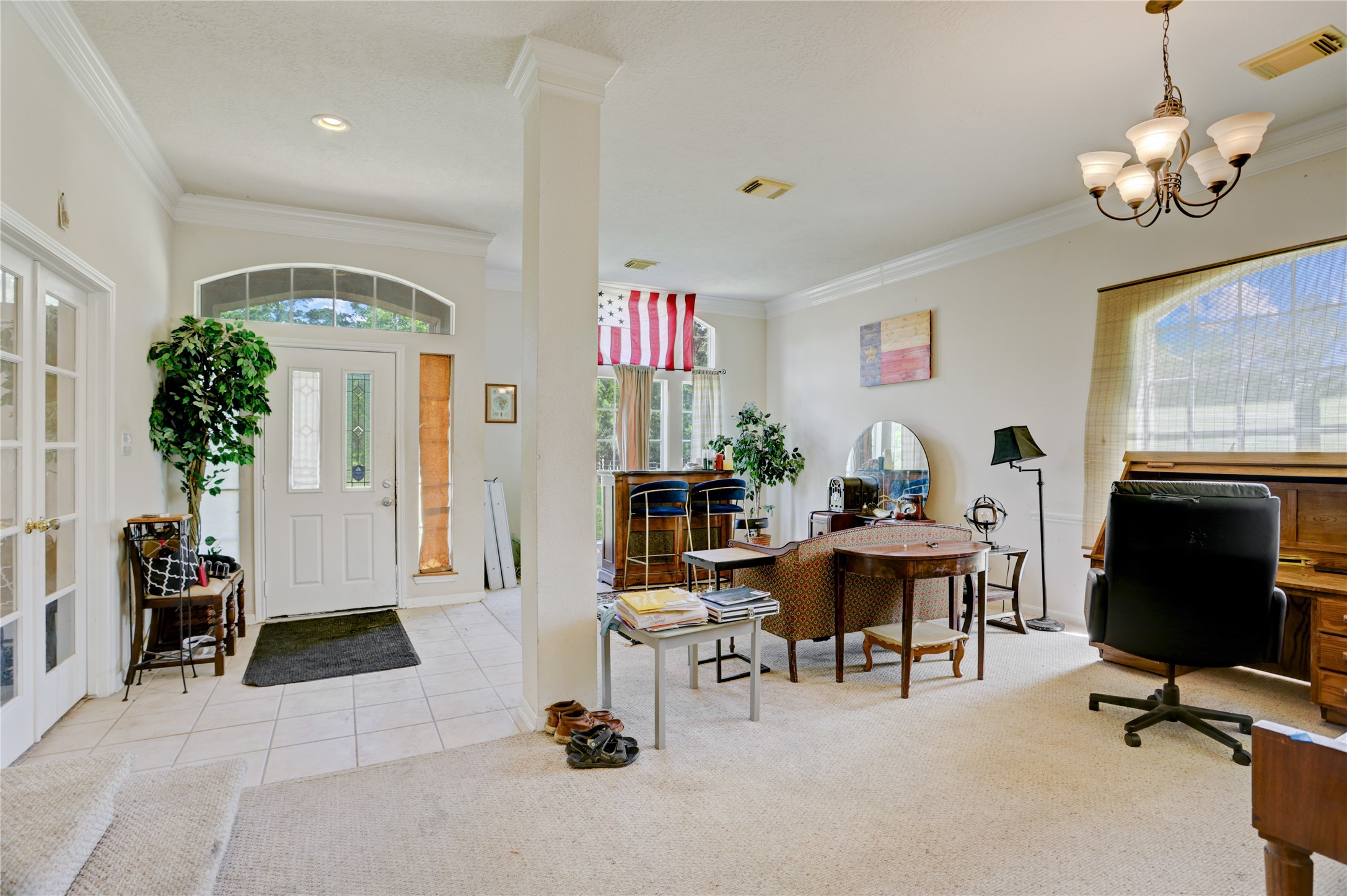 7022 Treaschwig Road Spring, TX 77373 - Photo 4 of 18 Entry flows directly into the main living area. Open sightlines from the front door set the tone for the rest of the home.