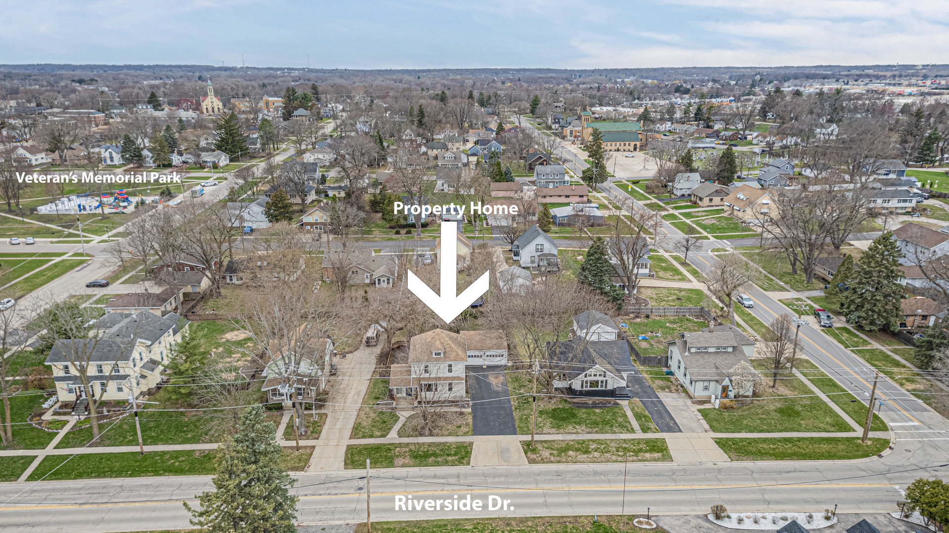 1507 Riverside Drive McHenry, IL 60050 - Photo 6 of 27 an aerial view of residential houses with outdoor space
