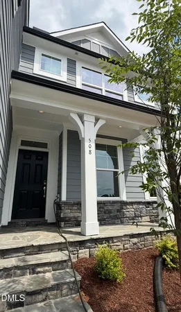 a front view of a house