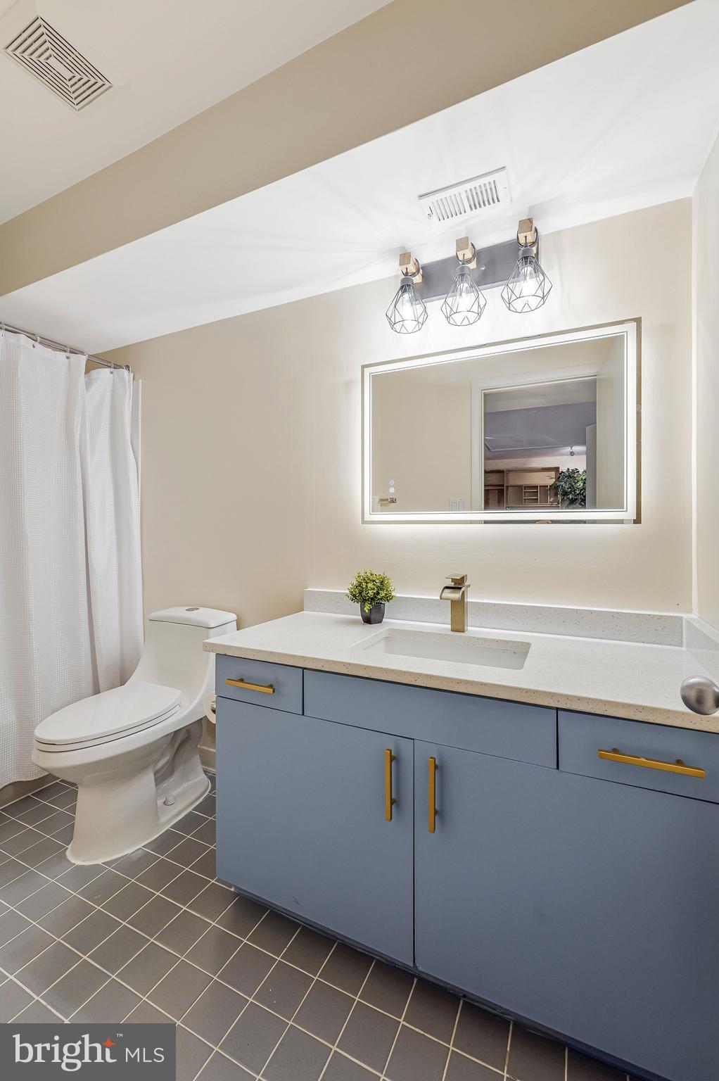 11123 Lakespray Way Reston, VA 20191 - Photo 39 of 47 a bathroom with a sink a toilet and mirror