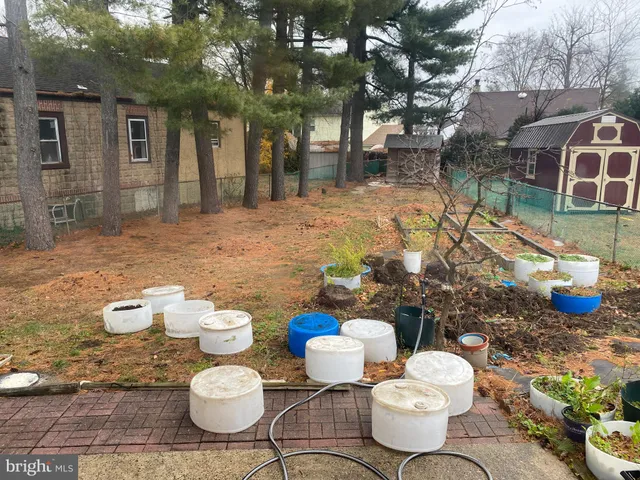 a view of a wooden door