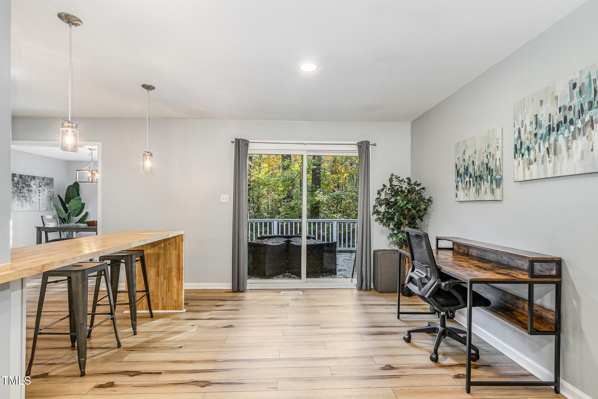 427 Ridgefield Road Chapel Hill, NC 27517 - Photo 8 of 27 a workspace with furniture window and wooden floor