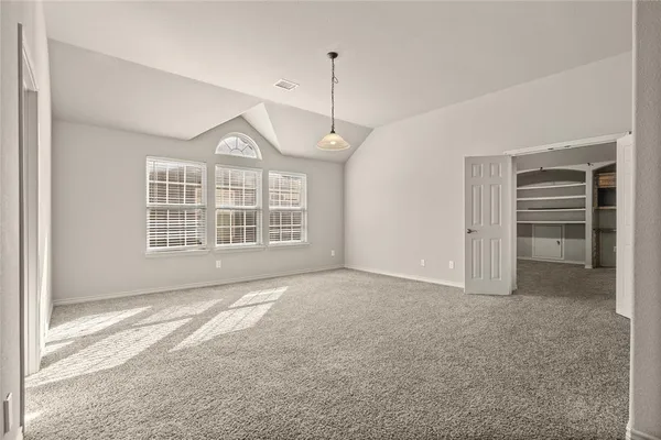 a view of an empty room