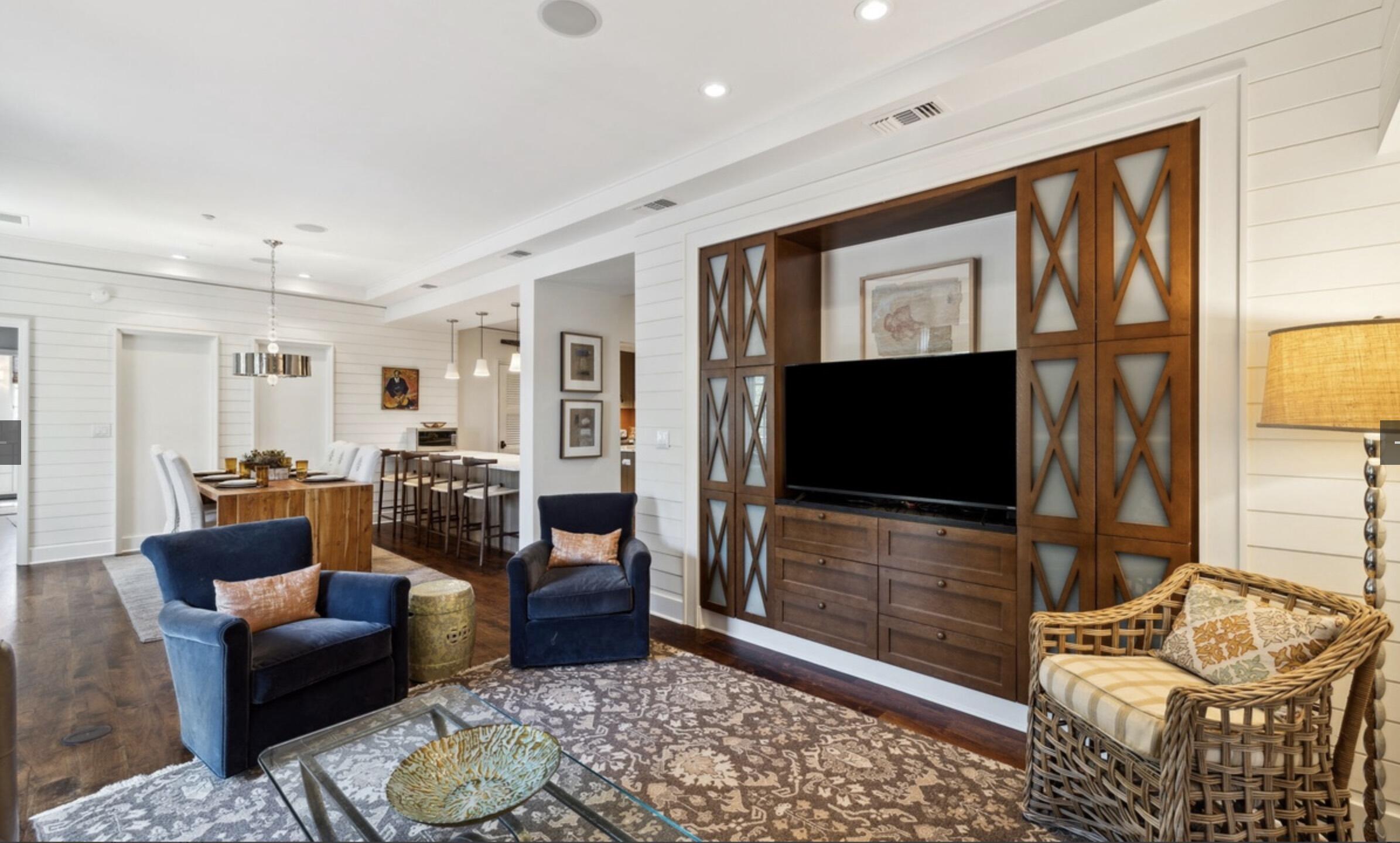 78 North Barrett Square, Unit 4 Inlet Beach, FL 32461 - Photo 13 of 36 a living room with furniture and a flat screen tv