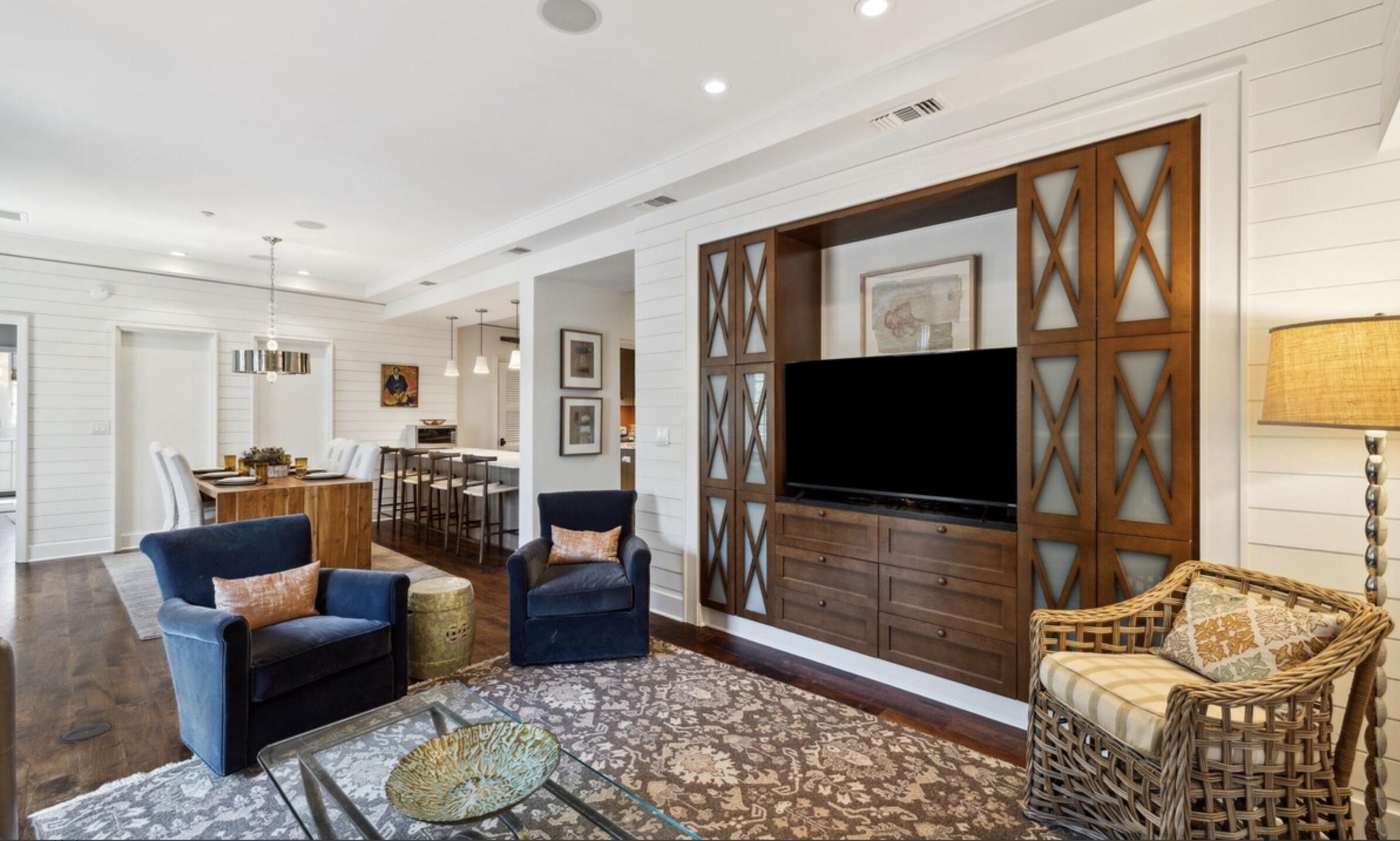 78 North Barrett Square, Unit 4 Inlet Beach, FL 32461 - Photo 14 of 36 a living room with furniture and a flat screen tv