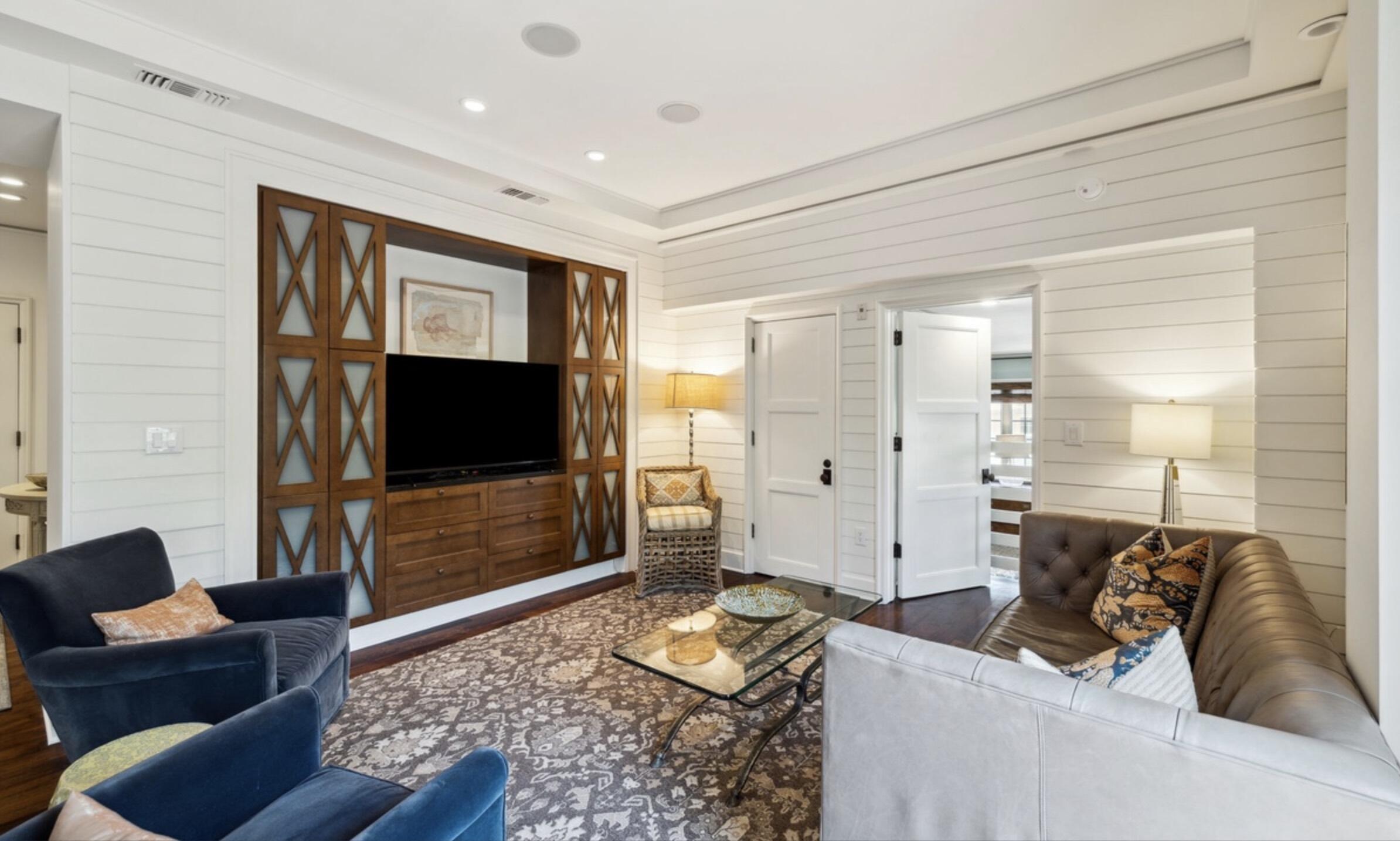 78 North Barrett Square, Unit 4 Inlet Beach, FL 32461 - Photo 16 of 36 a living room with furniture and a flat screen tv