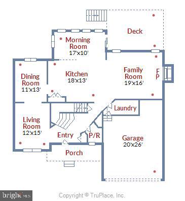 7762 Rotherham Drive Hanover, MD 21076 - Photo 63 of 65 Floor Plan: Main Level