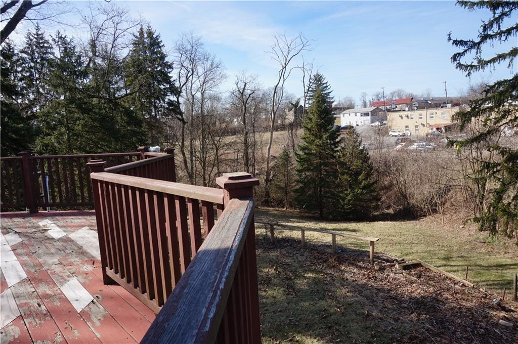 12 Tidball Road Pittsburgh, PA 15205 - Photo 7 of 14 VIEW FROM DECK WITH TERRACED YARD BACKING TO WOODED AREA