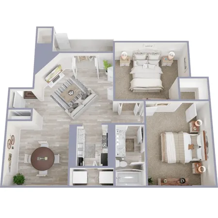 a house view with a garden space