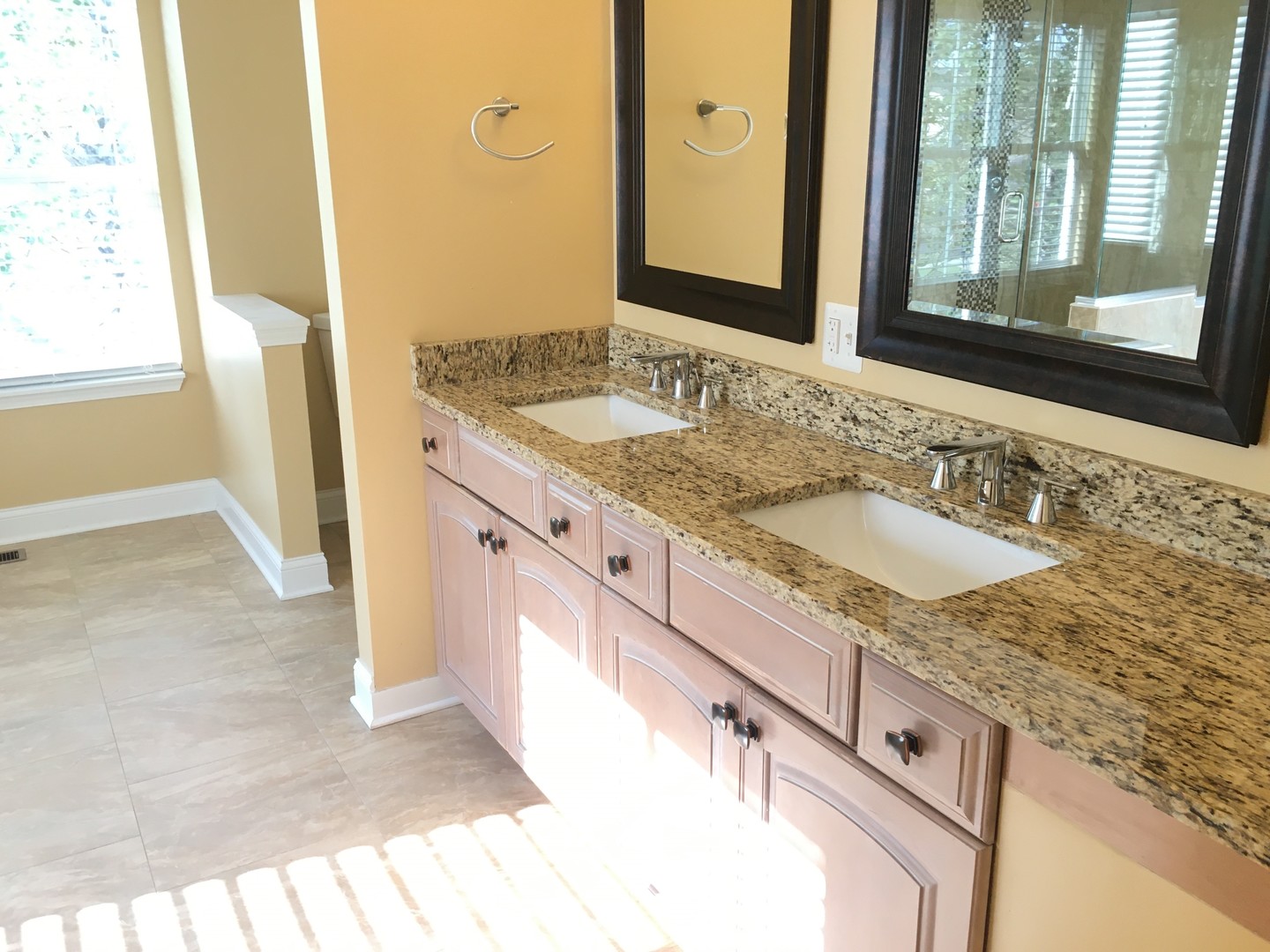 10123 Ashley Street Huntley, IL 60142 - Photo 14 of 33 a bathroom with a granite countertop sink and a mirror