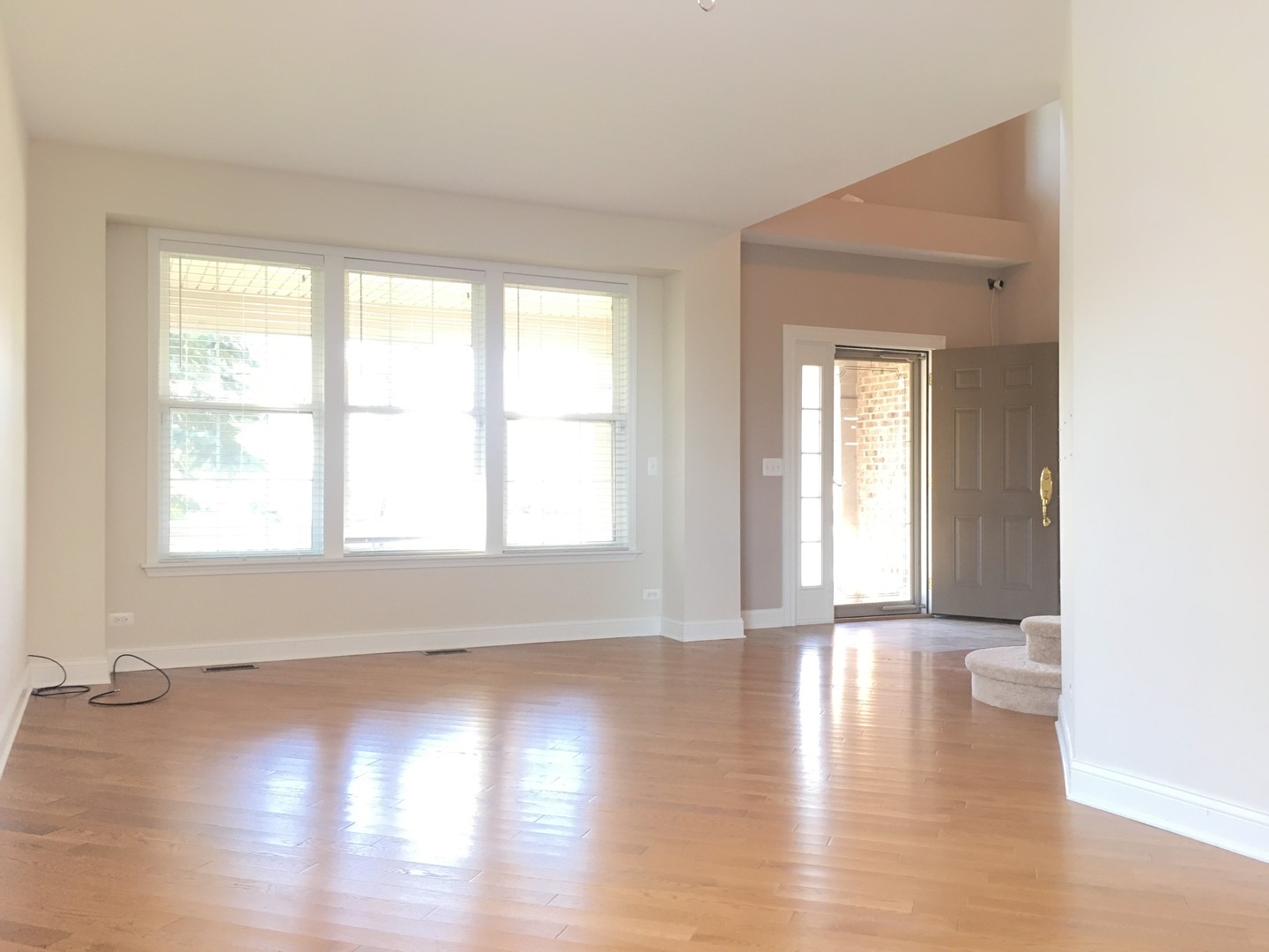 10123 Ashley Street Huntley, IL 60142 - Photo 9 of 33 a view of an empty room with wooden floor and a window