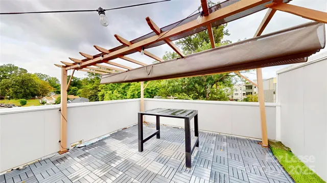 a view of outdoor space with seating