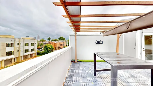 a living room with chairs