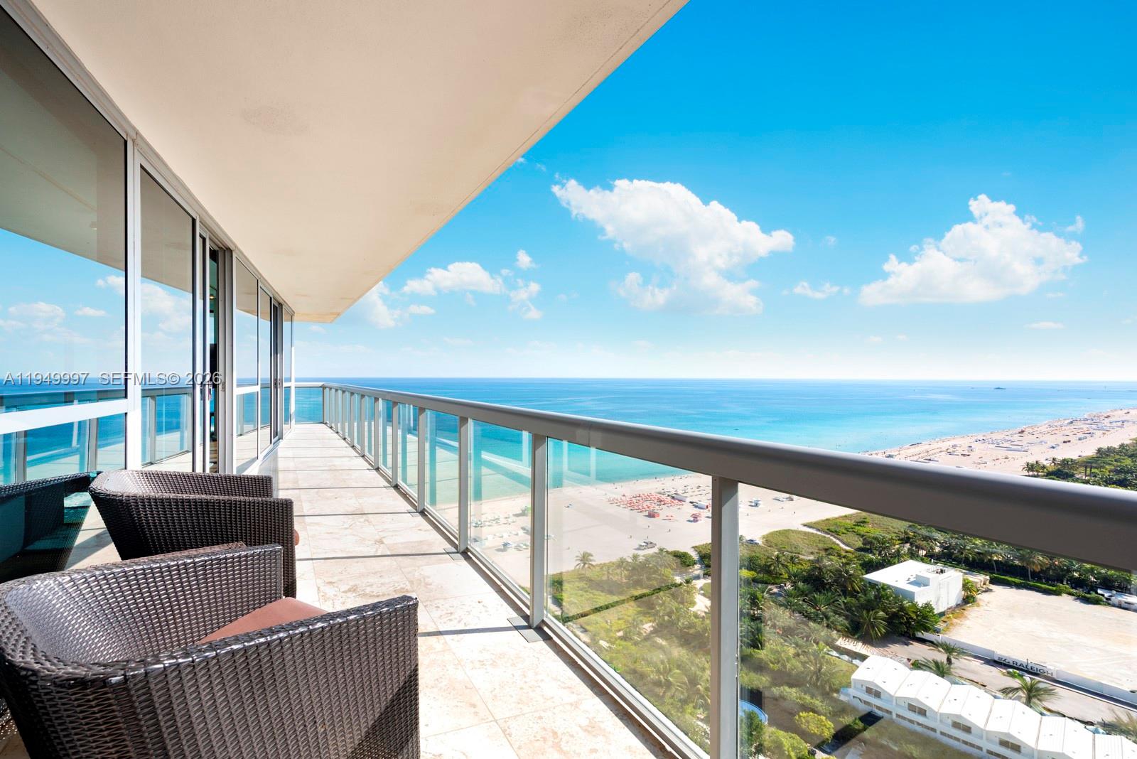 101 20th Street, Unit 3008 Miami Beach, FL 33139 - Photo 6 of 16 a balcony with furniture