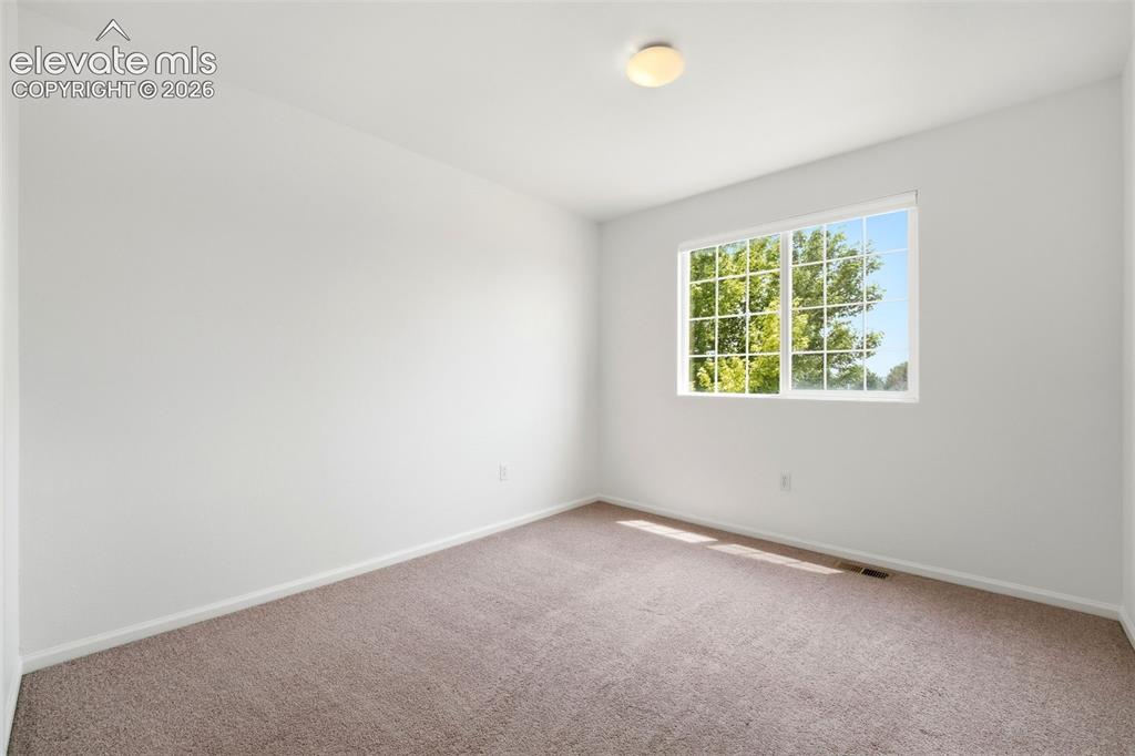 7904 Coffee Road Peyton, CO 80831 - Photo 28 of 48 Carpeted room featuring a double-hung window with grid inserts, a neutral color palette, and a flush mount ceiling light