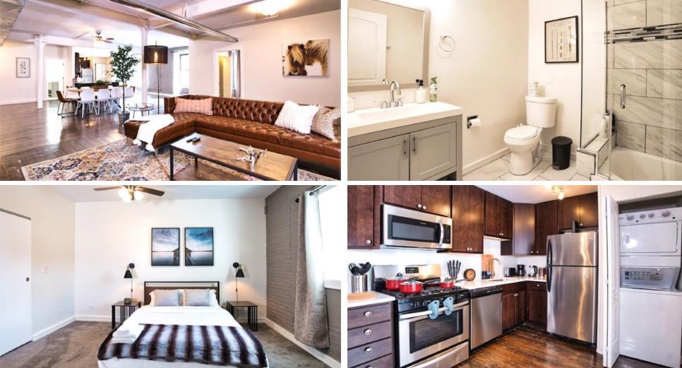 2010 South Wabash Avenue Chicago, IL 60616 - Photo 4 of 6 a living room with furniture and flat screen tv