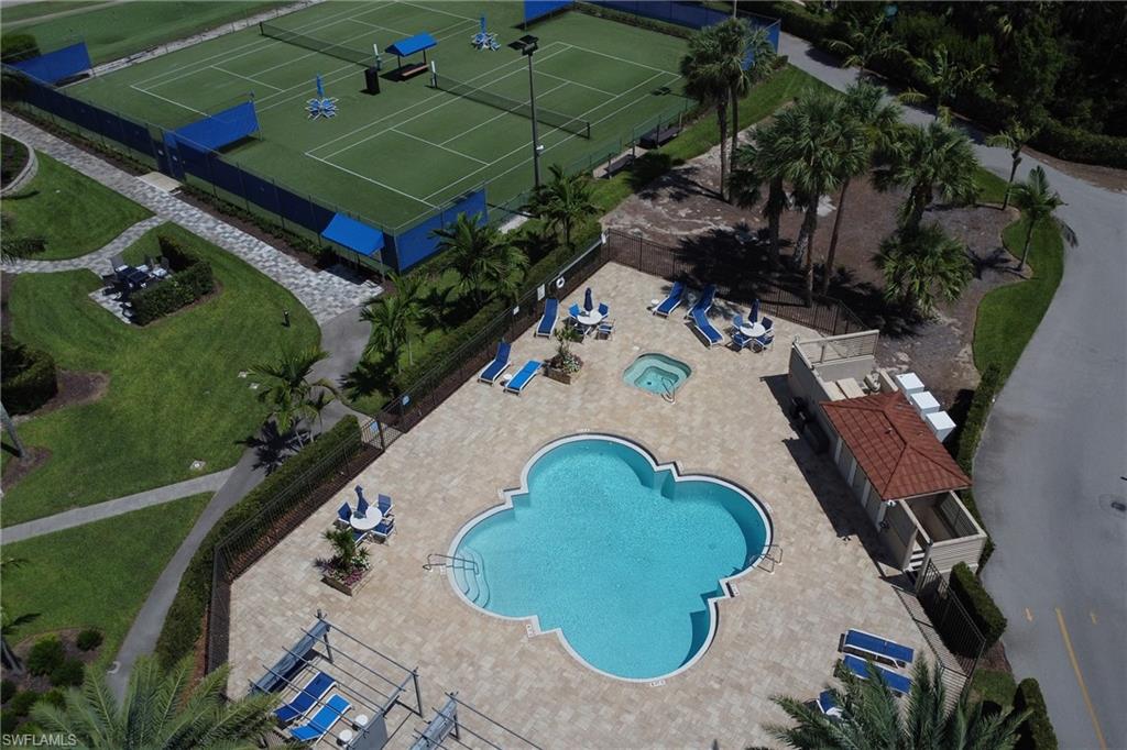 4556 Andover Way, Unit E106 Naples, FL 34112 - Photo 39 of 40 Bird's eye view of a pool