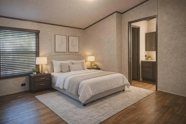 a bathroom with a shower and a toilet