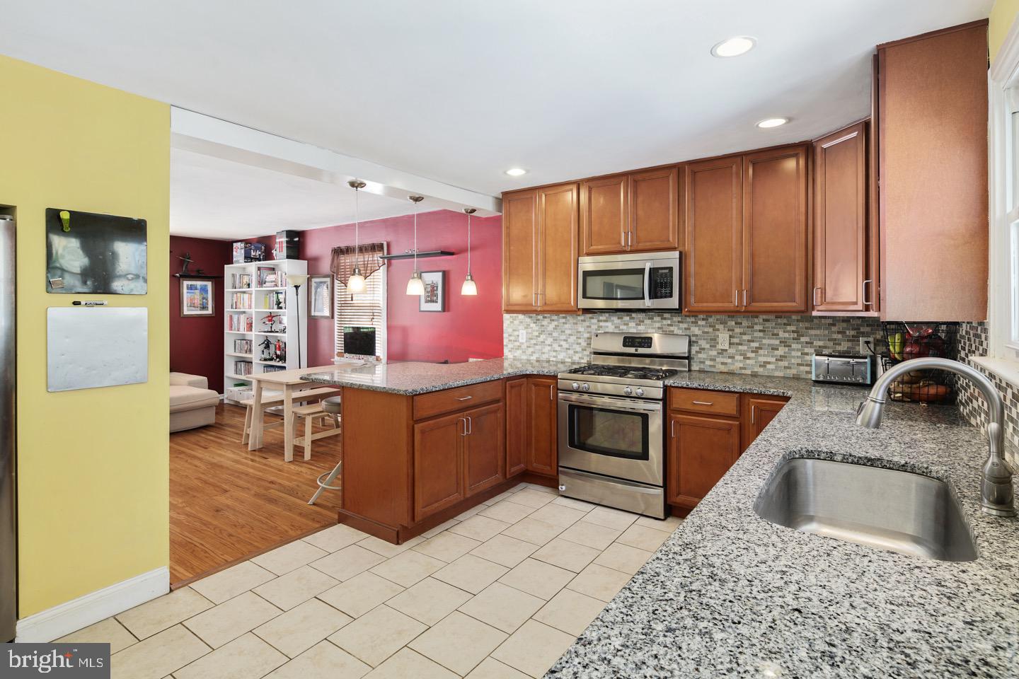 and an updated kitchen