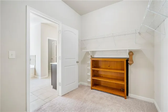 a view of room and front door