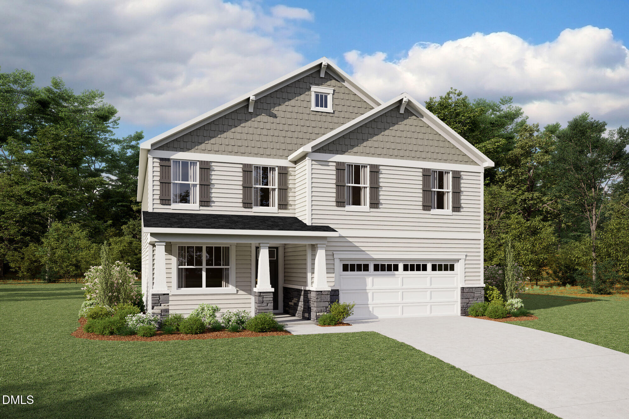288 Yellow River Way Garner, NC 27529 - Photo 2 of 3 a front view of a house with a yard