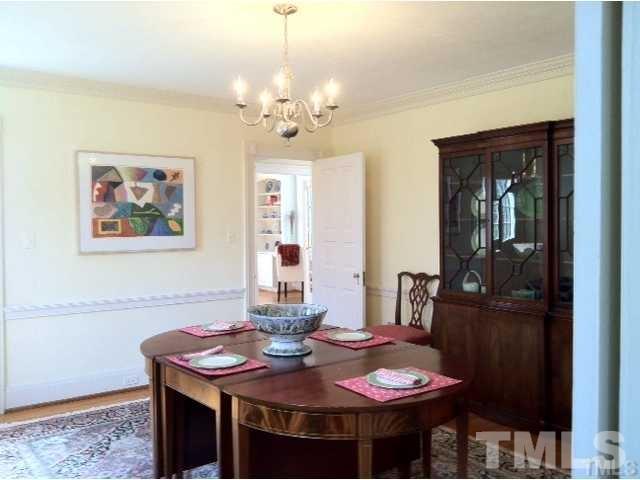 338 Tenney Circle Chapel Hill, NC 27514 - Photo 9 of 25 Dining room with a view towards family room on west side of the home.