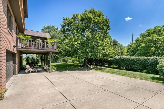 a view of outdoor space deck and yard