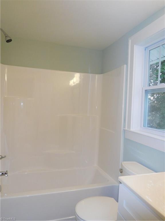 2402 Polo Road Winston-Salem, NC 27106 - Photo 25 of 30 All New Hall Bathroom. New shower/tub, floor and vanity. Everything is NEW in both bathrooms.