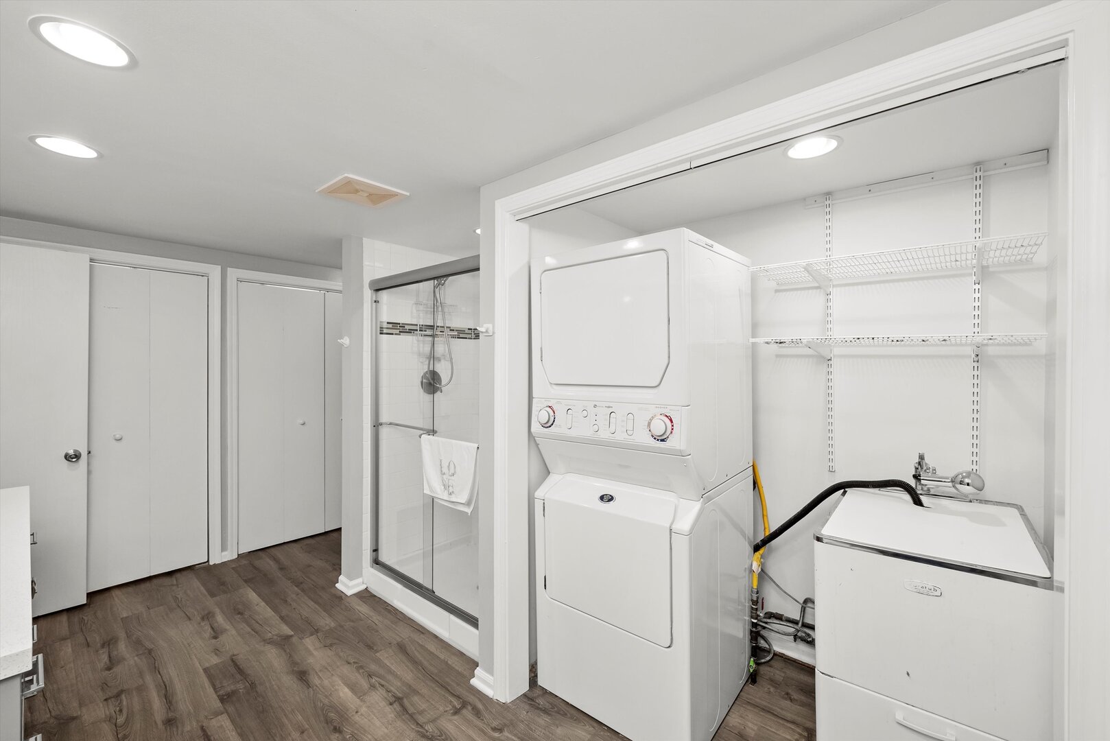 452 Deerpath Road Wood Dale, IL 60191 - Photo 17 of 50 a view of a storage & utility room with dryer and washer
