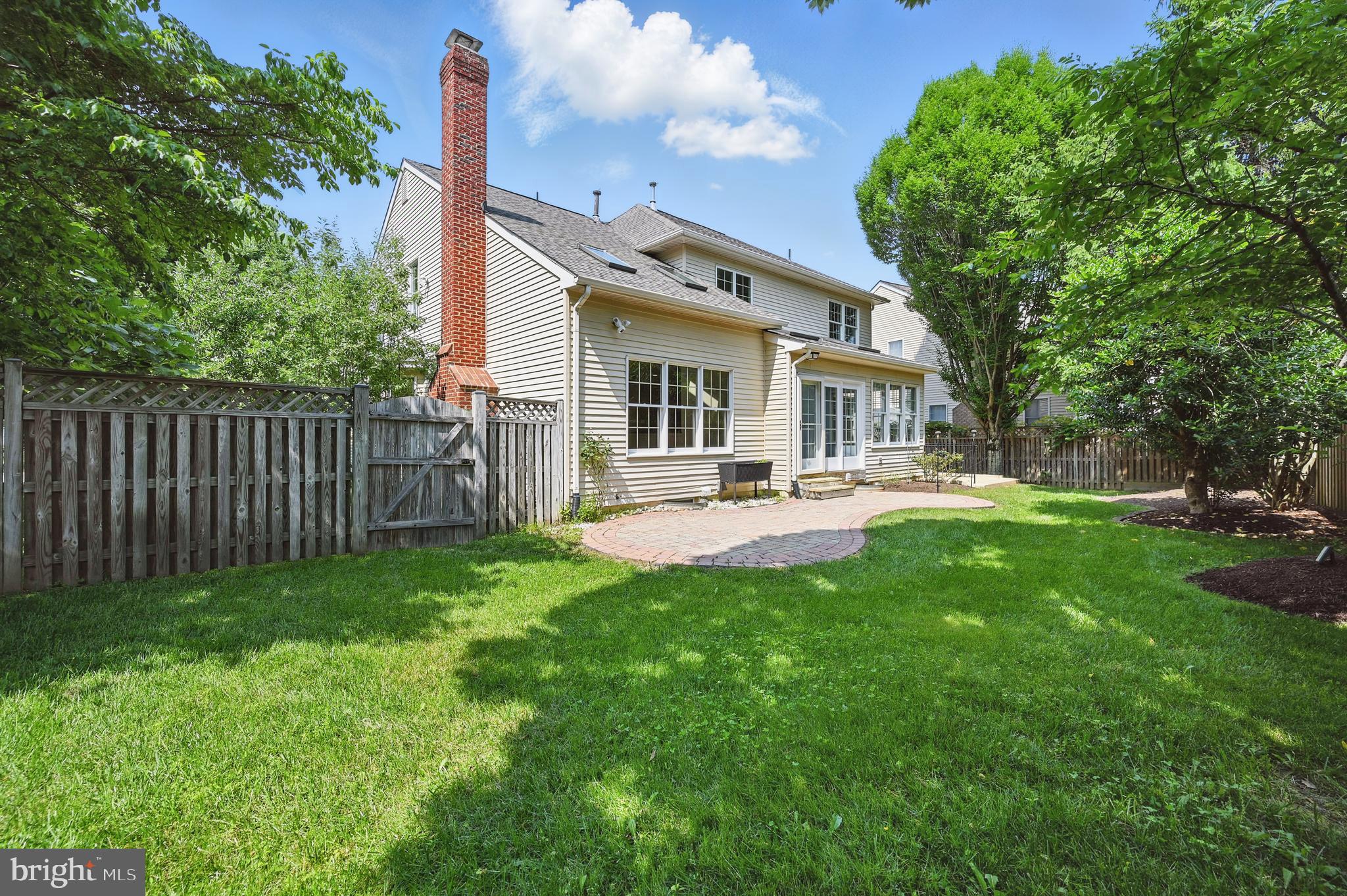 10861 Hunter Gate Way Reston, VA 20194 - Photo 60 of 79 Fully Fenced Back Yard with Privacy Trees
